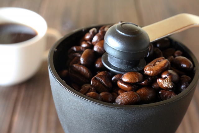 新鮮なコーヒー豆