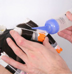 エアーウェーブ工程・１剤塗布