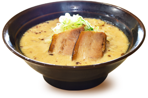 あっさりとんこつらーめん、コラーゲンたっぷりで女性の方でも食べやすいラーメンです。