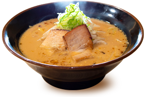 とんこつみそらーめん、豚骨に味噌のコクをプラス。