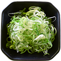 ねぎ、麺類との相性バッチリ、トッピングの定番。たっぷりかけてお召し上がりください。