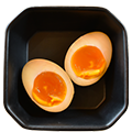 煮卵、タレに漬け込んだ半熟卵はラーメンの定番トッピングです。