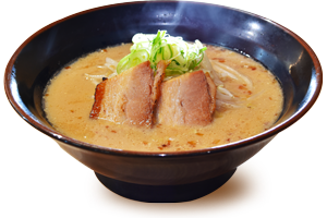 とんこつしょうゆらーめん、豚骨に醤油の旨味をプラス。