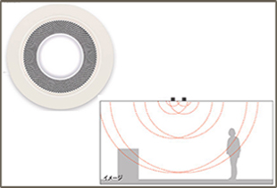 お好きな音楽をBGMに スピーカー付ダウンライト