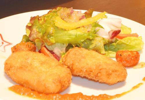 海老と蟹のクリームコロッケ・・・・580円